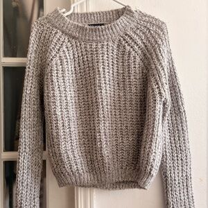 Cozy Gray Knit Sweater